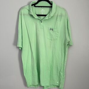 Southern Tide Green Polo Classic Cotton Blend